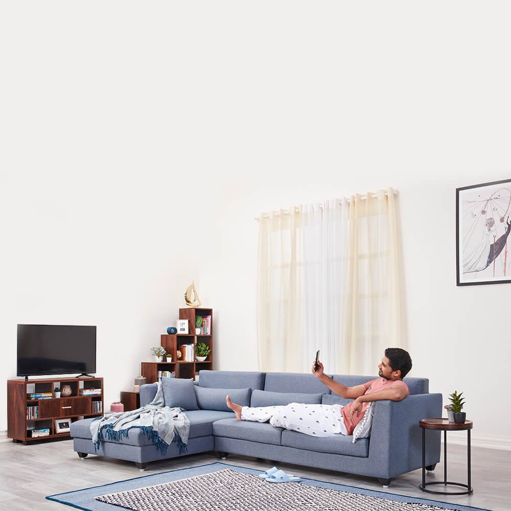 SnoozePro L Shape Sofa Set (3 Seater + Left Aligned Chaise)