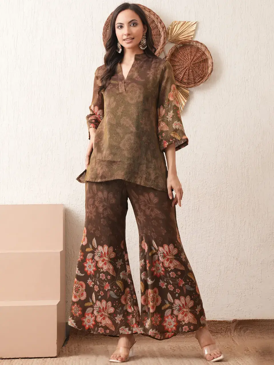 Faeezah Emerald Bloom Cord-Set Buy @ ₹3485