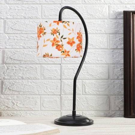 Multi cotton Curvy table lamp with Iron Base (SP14)