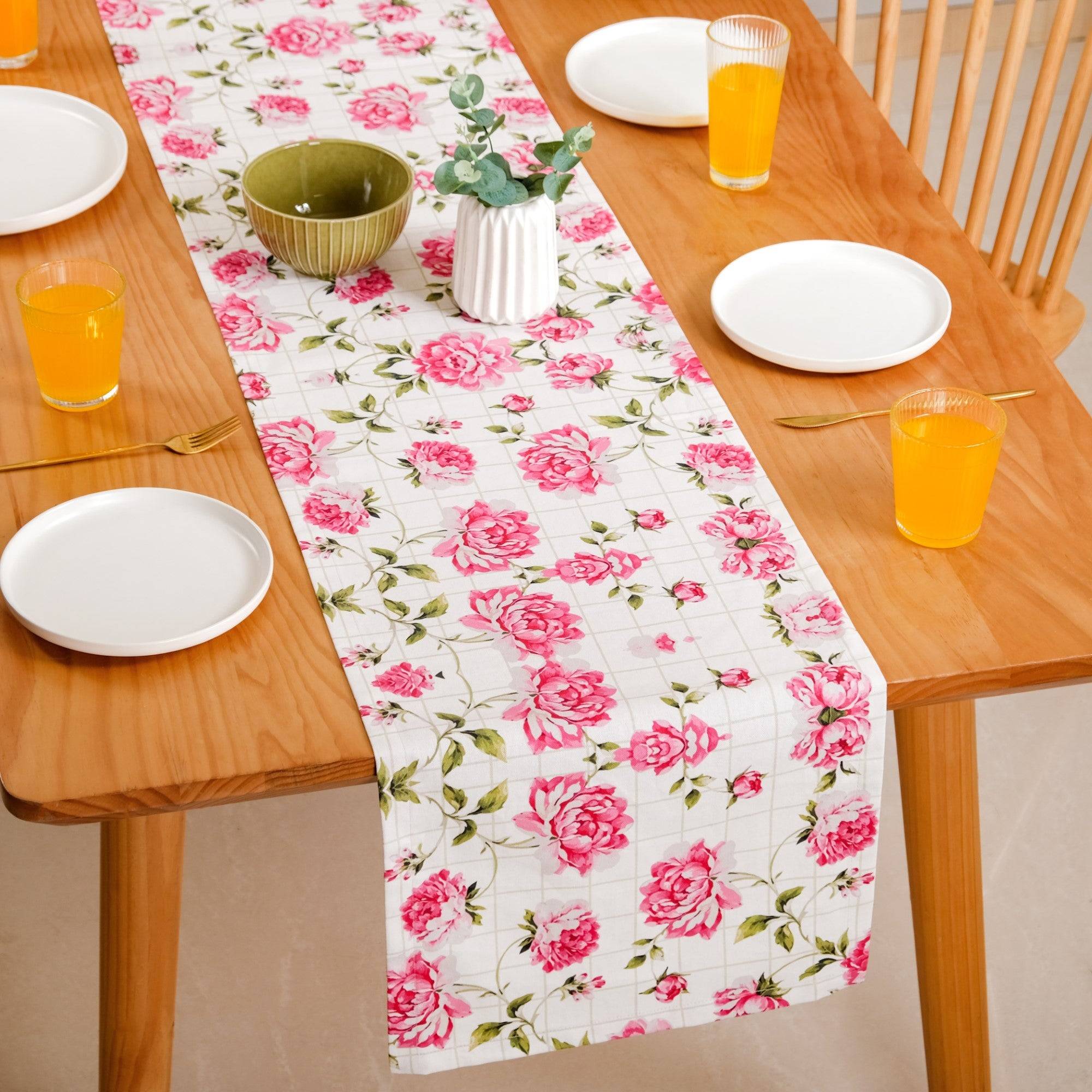 Floral Rouge Luxe 8 Seater Table Runner 265x36cm