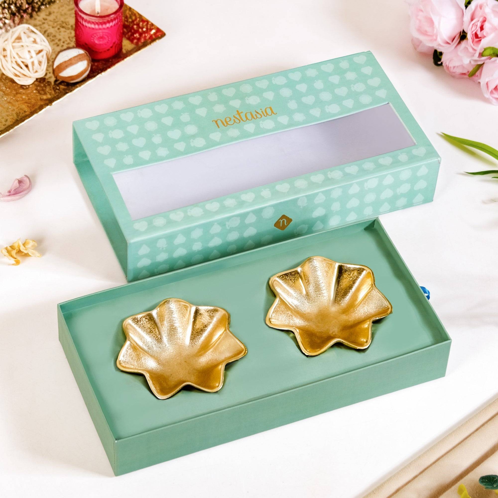 Frill Metal Trinket Bowl Set Of 2