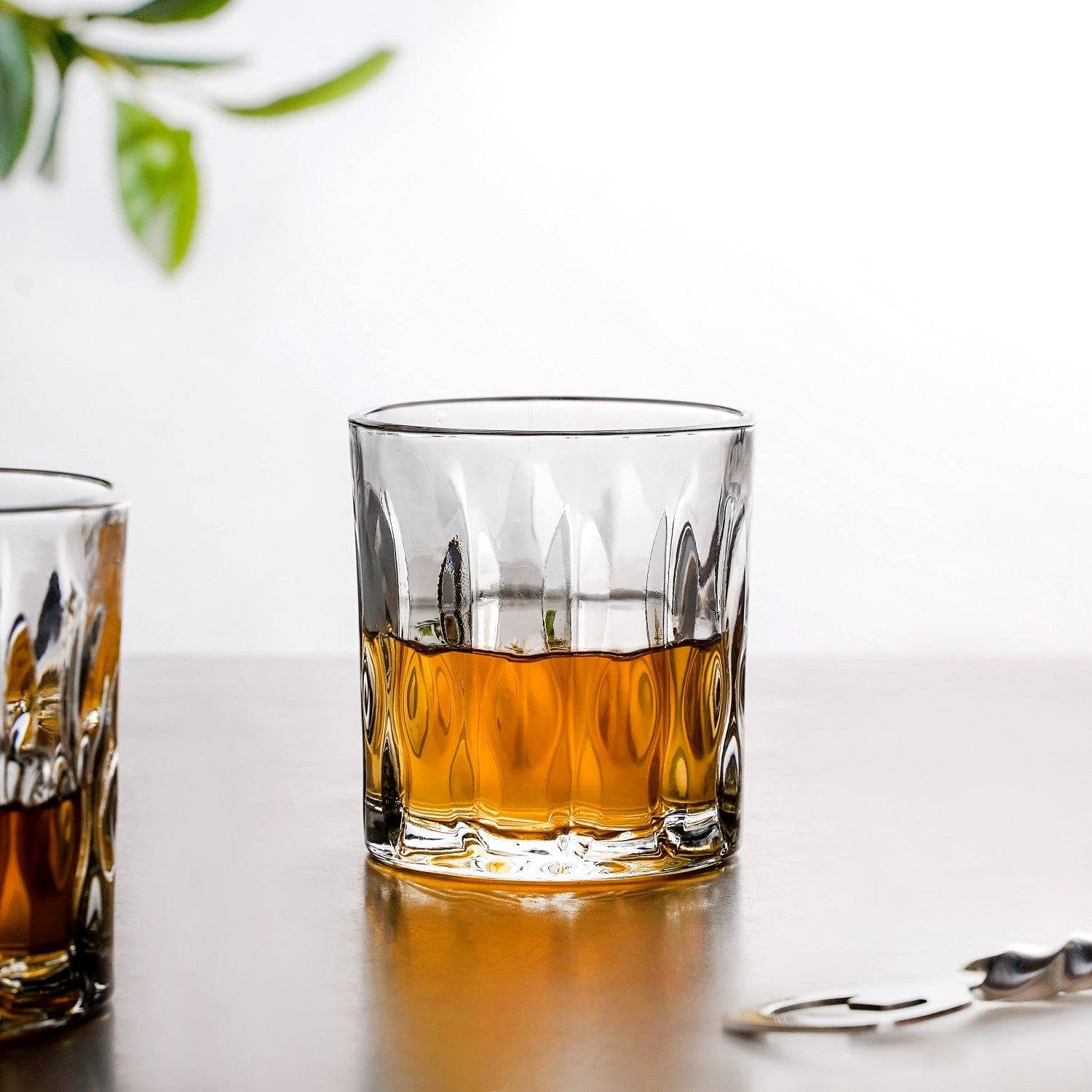 Set Of 6 Luxury Engraved Whiskey Scotch Glass 230ml buy only at ₹650