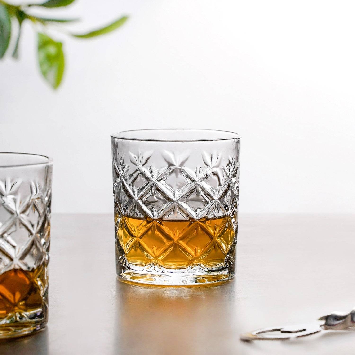 Scotch Glass Crosshatch Pattern Set Of 6 230ml