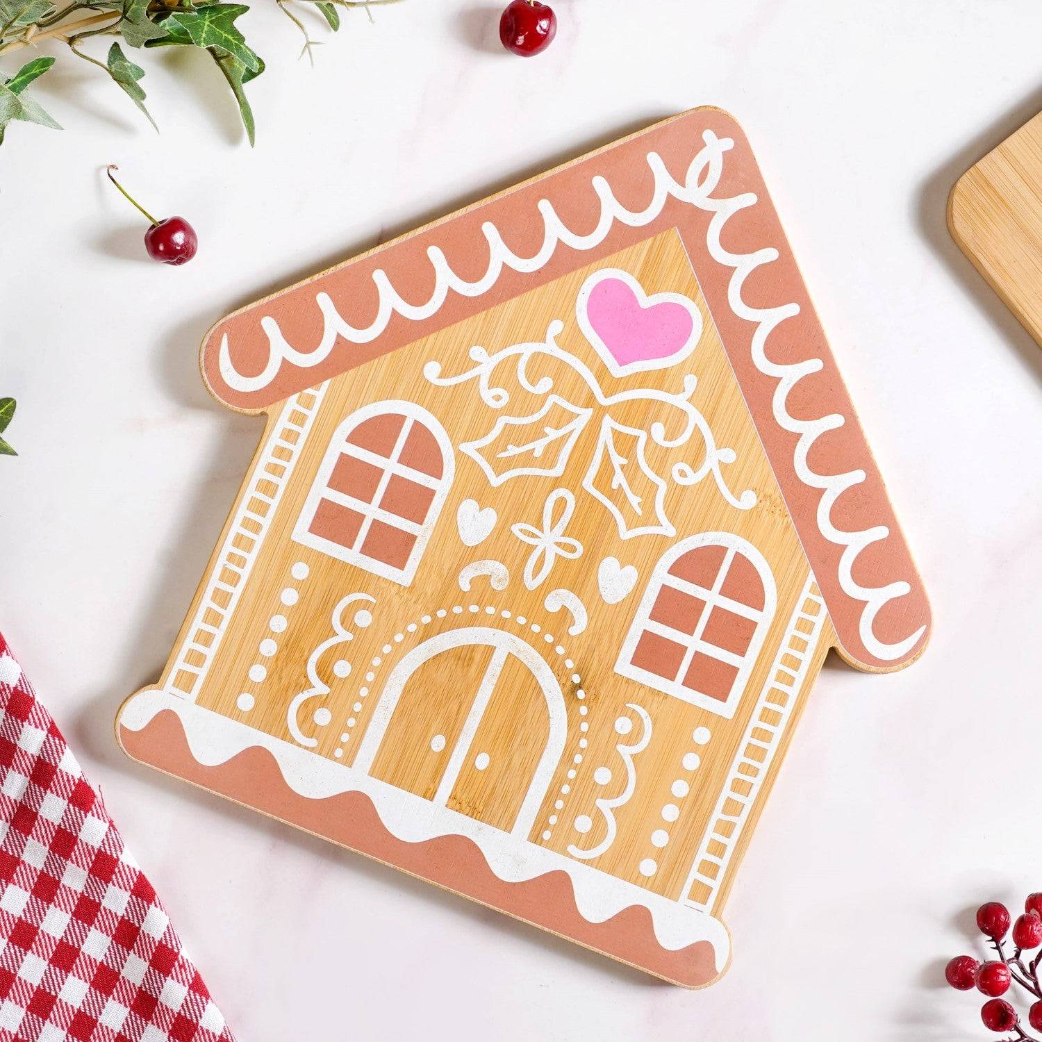 Ginger Bread House Serving Platter 12 Inch buy only at ₹775