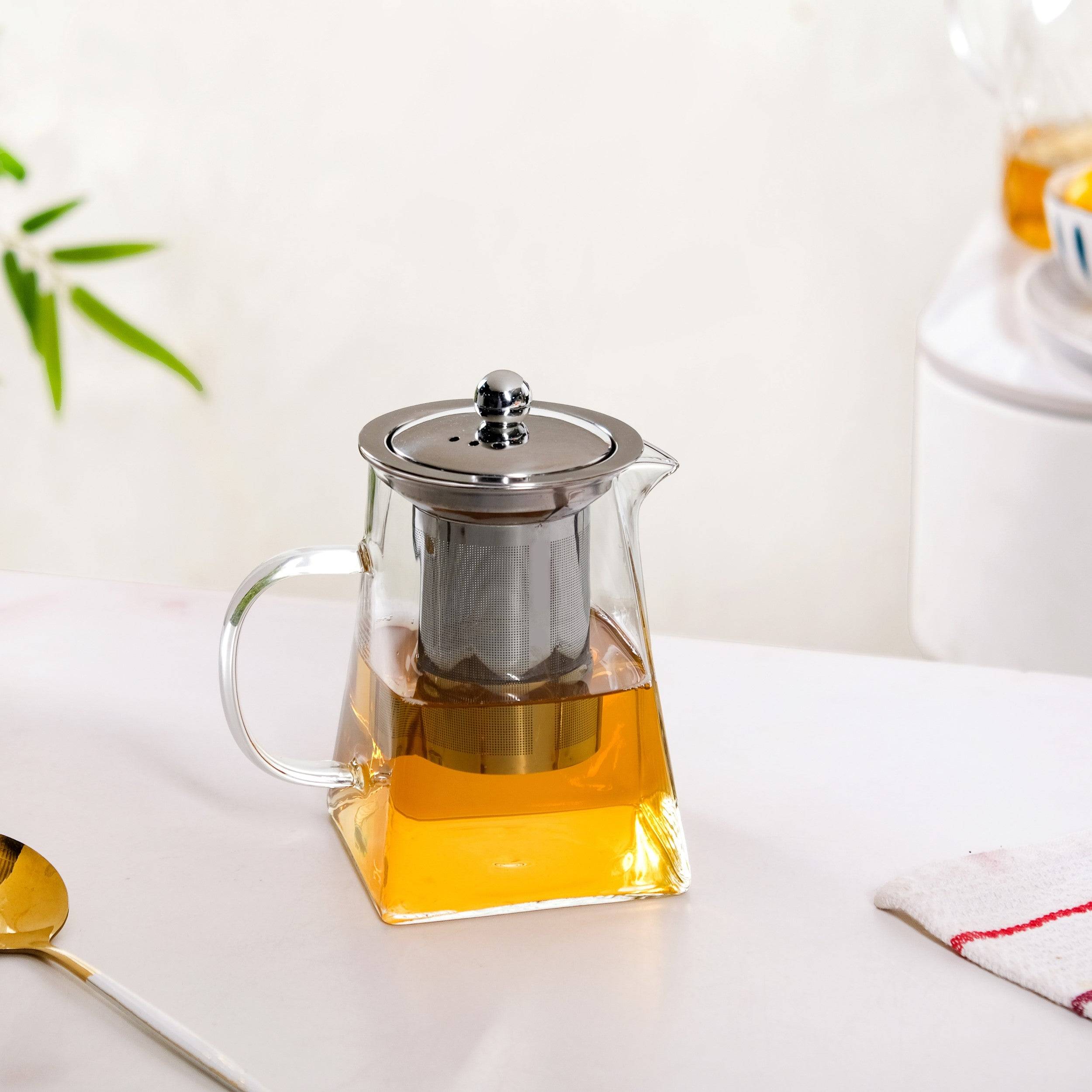 Glass Teapot With Infuser Flame Safe 700ml buy only at ₹845