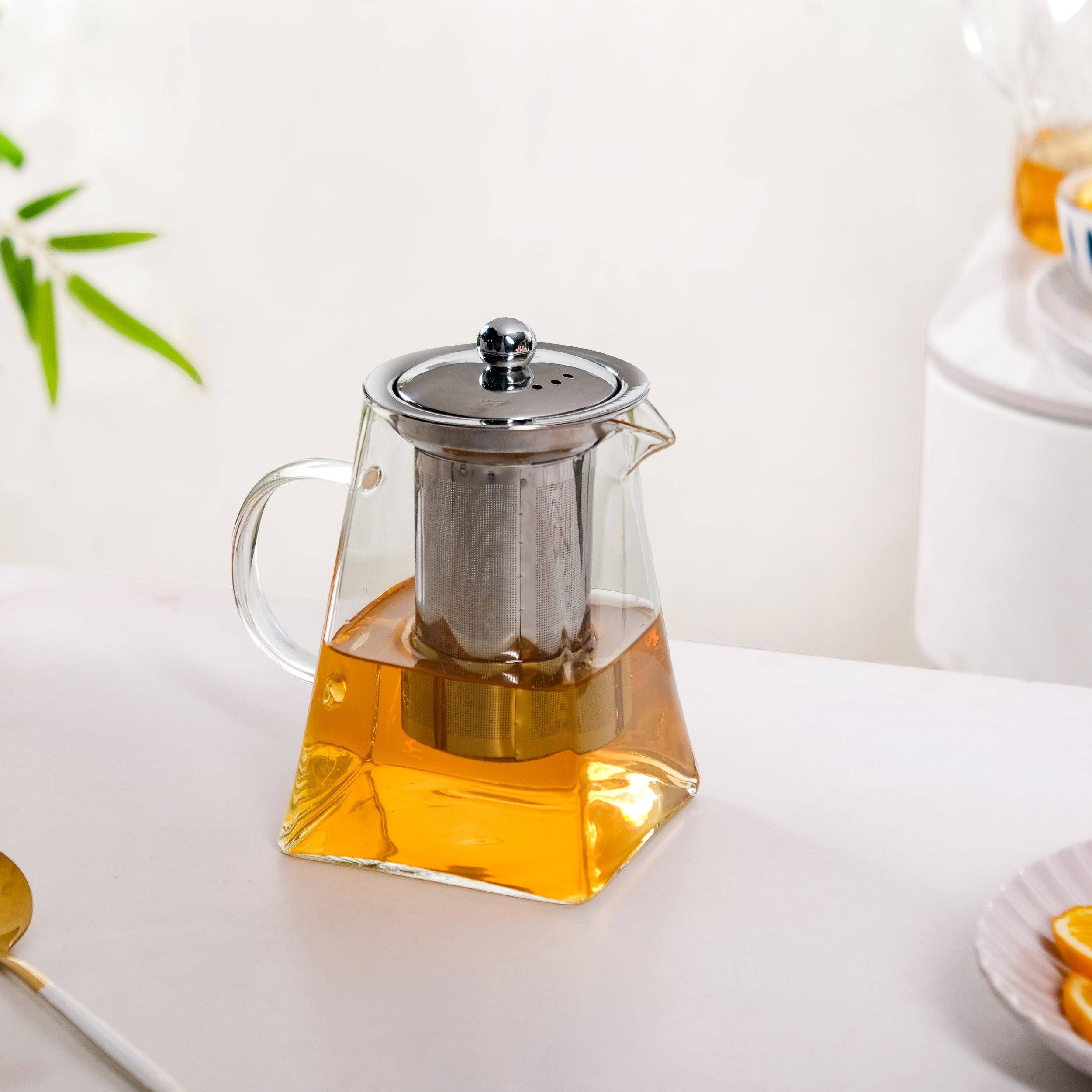 Modern Flame Safe Glass Kettle With Strainer 850ml buy only at ₹945