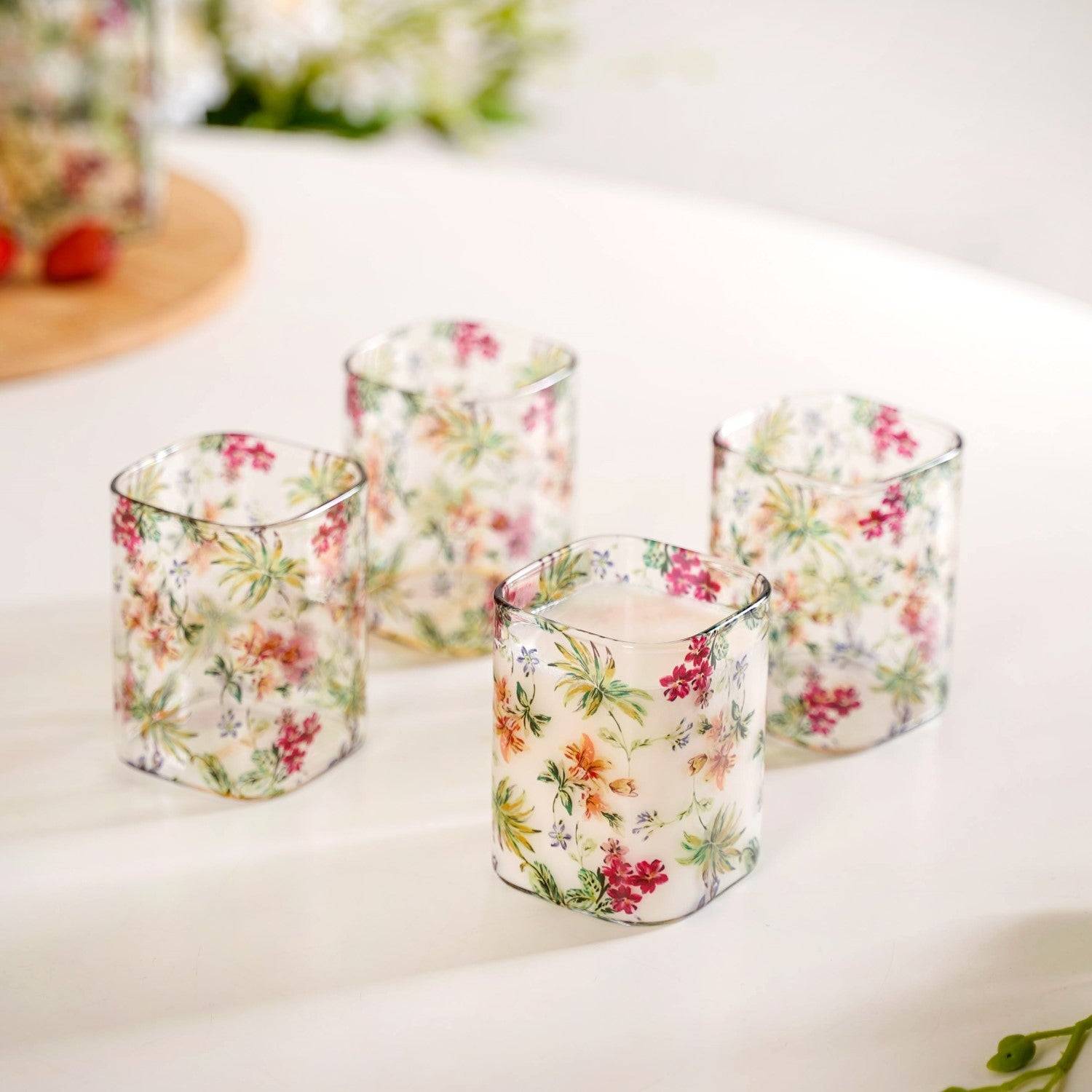 Springtime Borosilicate Cocktail Glassware Set Of 4 230ml buy only at ₹1250