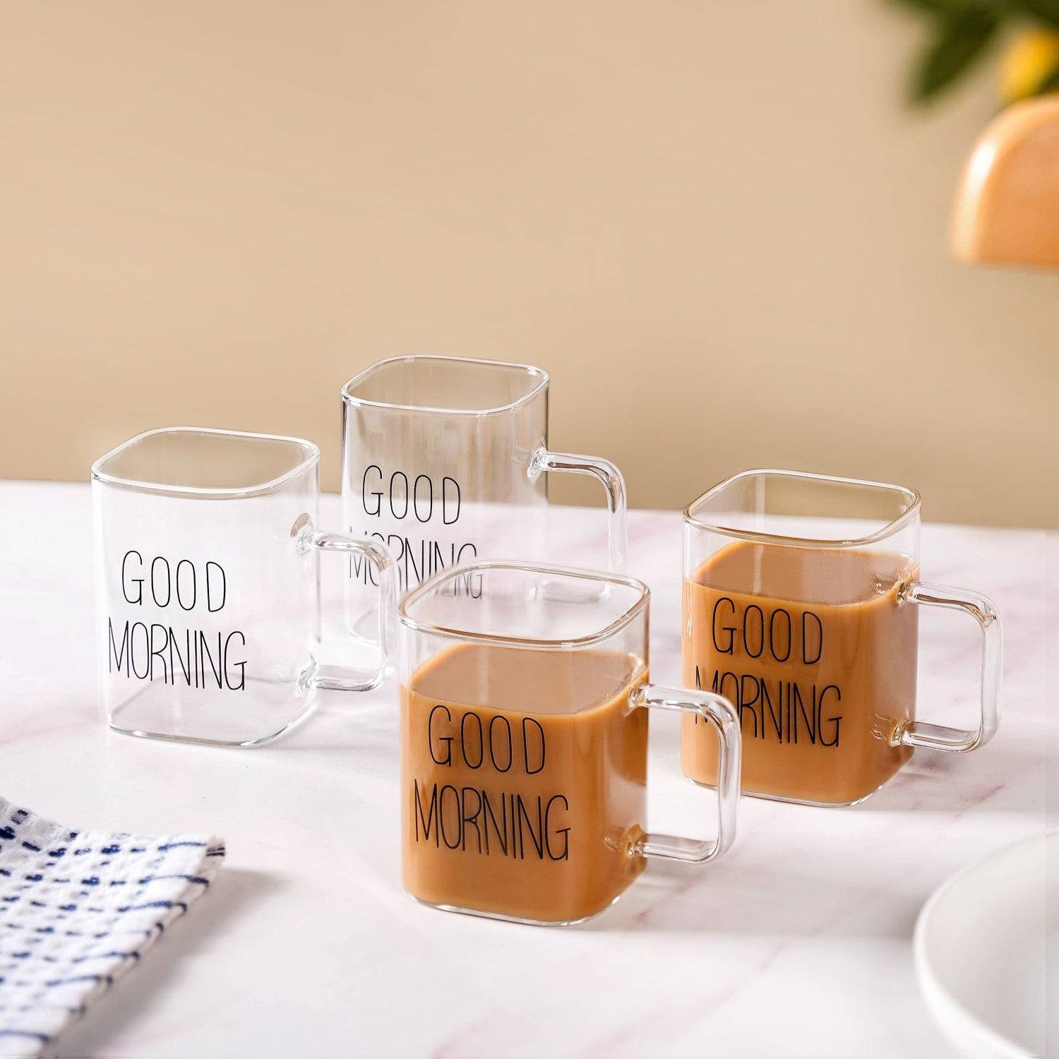 Good Morning Tea Cup Set Of 4 250ml buy only at ₹965