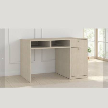 Alana Study Desk with Cabinet Drawer and Shelf in Bronze Cambric Colour