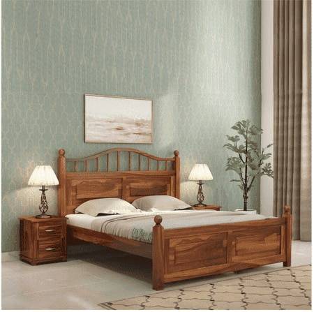 Adams Queen Size Bed Without Storage