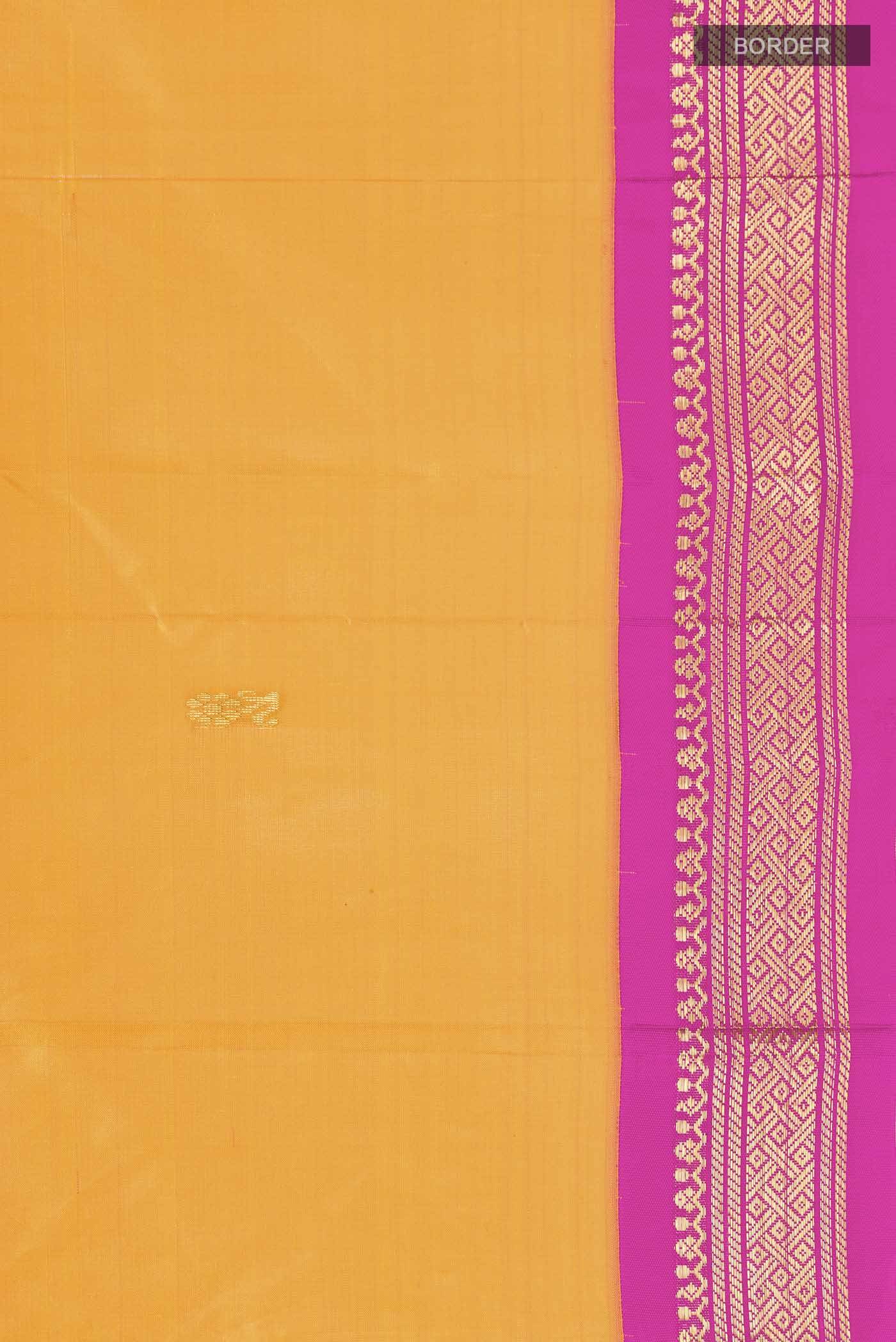 Yellow Kanchipuram Silk Saree Buy at ₹10787