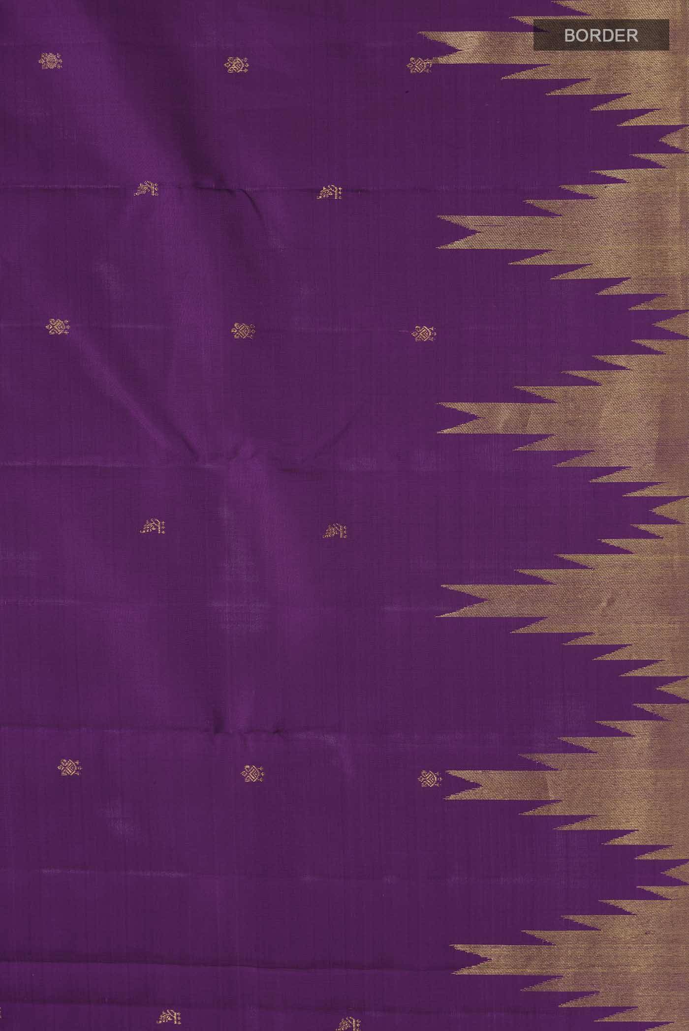 Purple Kanchipuram Silk Saree Buy at ₹33453