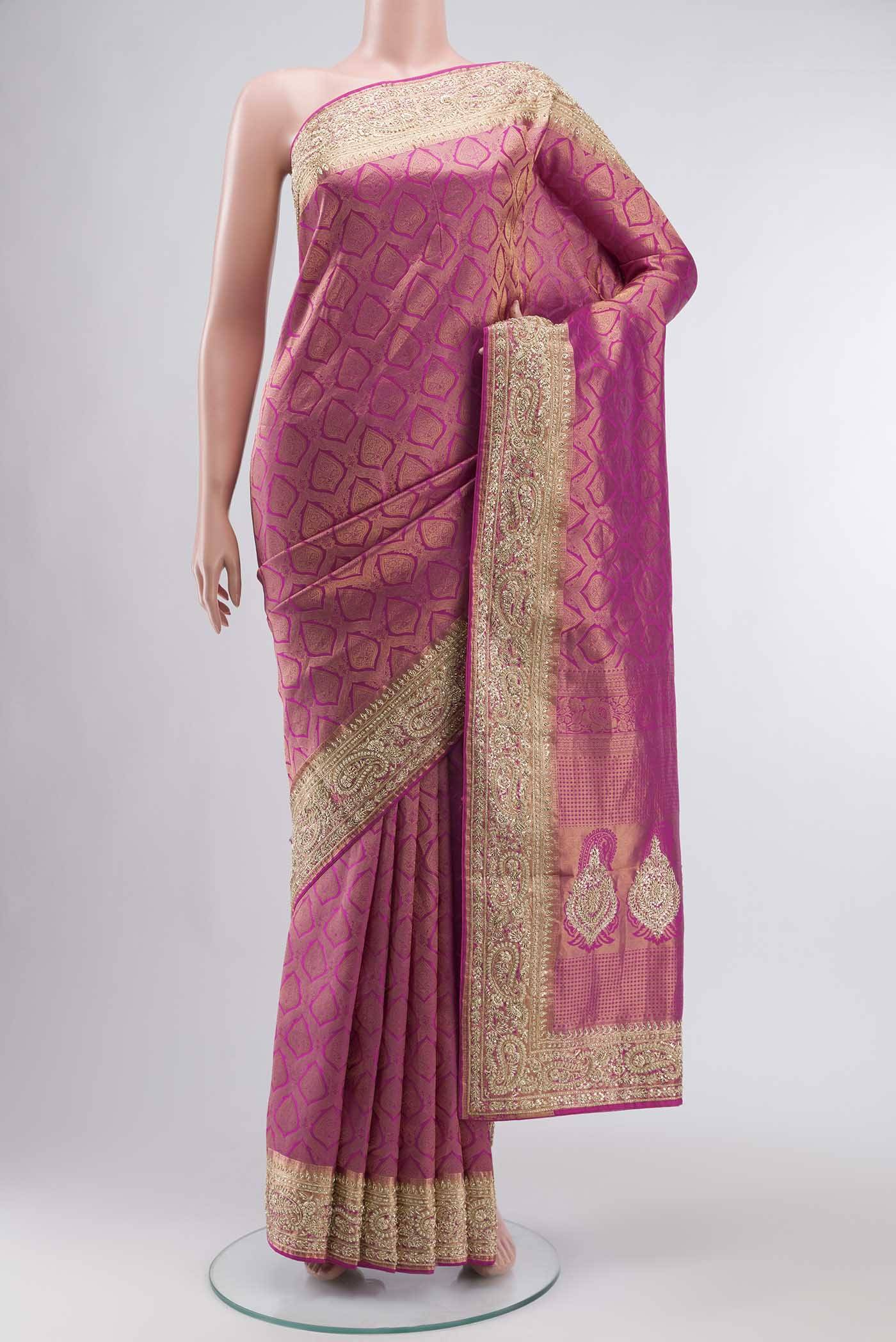 Pink Kanchipuram Silk Saree Buy at ₹52658