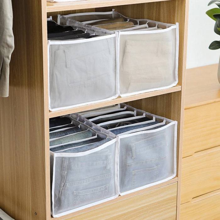 7 Compartment Transparent Clothes Storage Organizer – Heavy Duty Wardrobe Organizer for Shirts, Jeans & Folded Clothes (Pack of 1 ) Buy @ ₹149