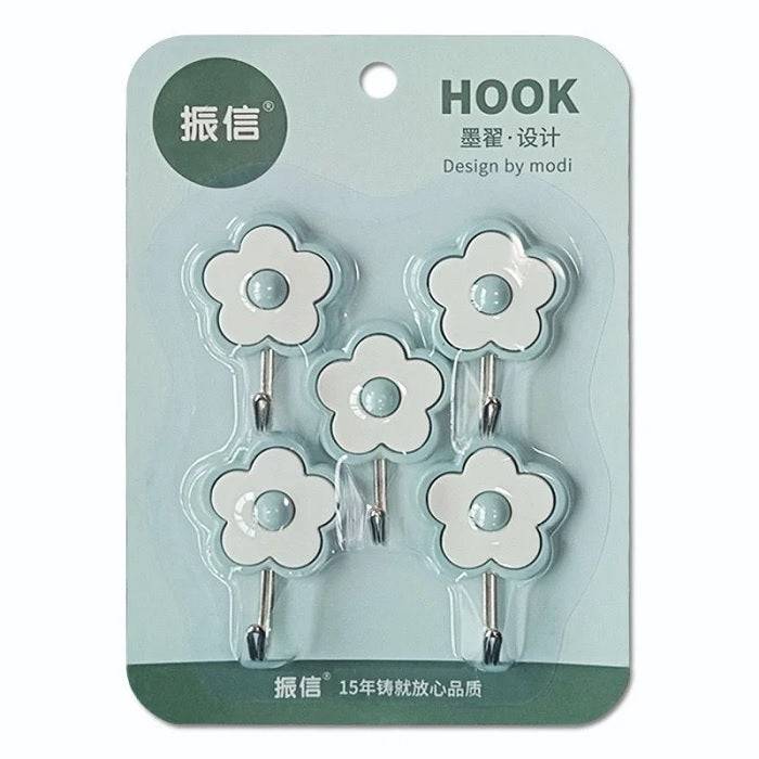 5 Pcs Flower Design Self Adhesive Hook (5019) Buy @ ₹99