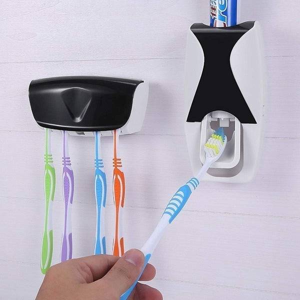 Automatic Toothpaste Dispenser & Holder – Wall-Mounted Toothbrush Organizer for Bathroom, Hands-Free Squeeze, Easy & Hygienic Use Buy @ ₹129