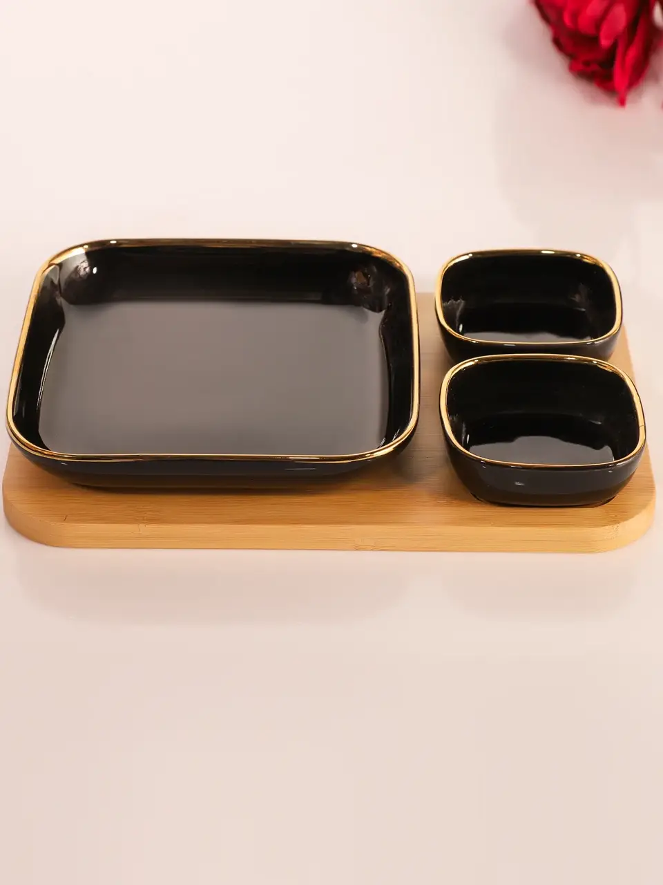 Blluex Golden Black Everyday Bowl Set Buy @ ₹1191