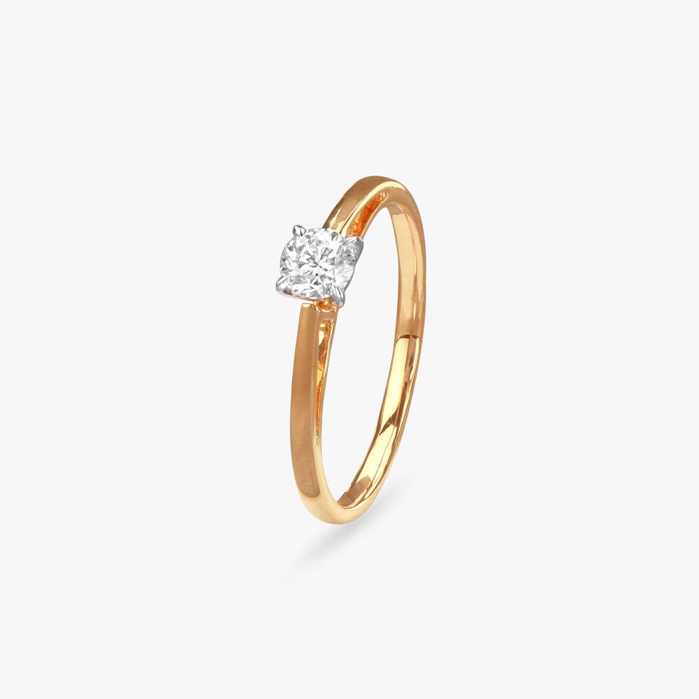 Forever Gleam Diamond Solitaire Finger Ring