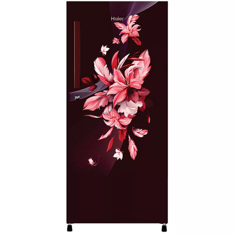 Haier 190 Ltrs 3 Star Inverter Direct Cool Single Door Refrigerator (HRD-2103CRO-P, Red Wine) Buy only at ₹15999