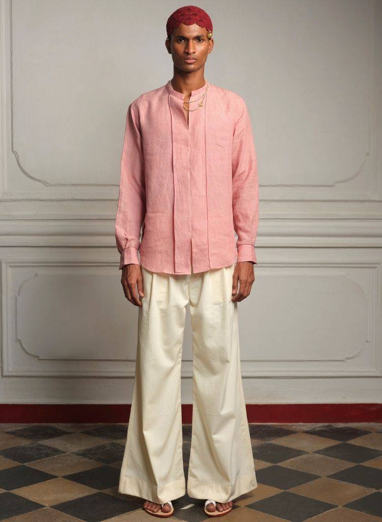 Wide Leg Drill Trouser