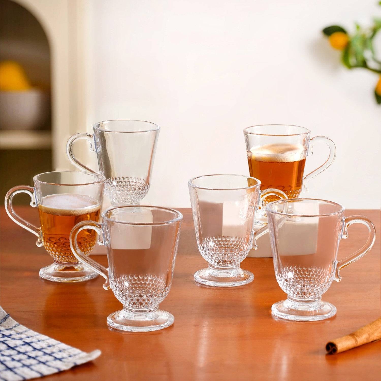 Hobnail Irish Coffee Glass Set Of 6 196ml