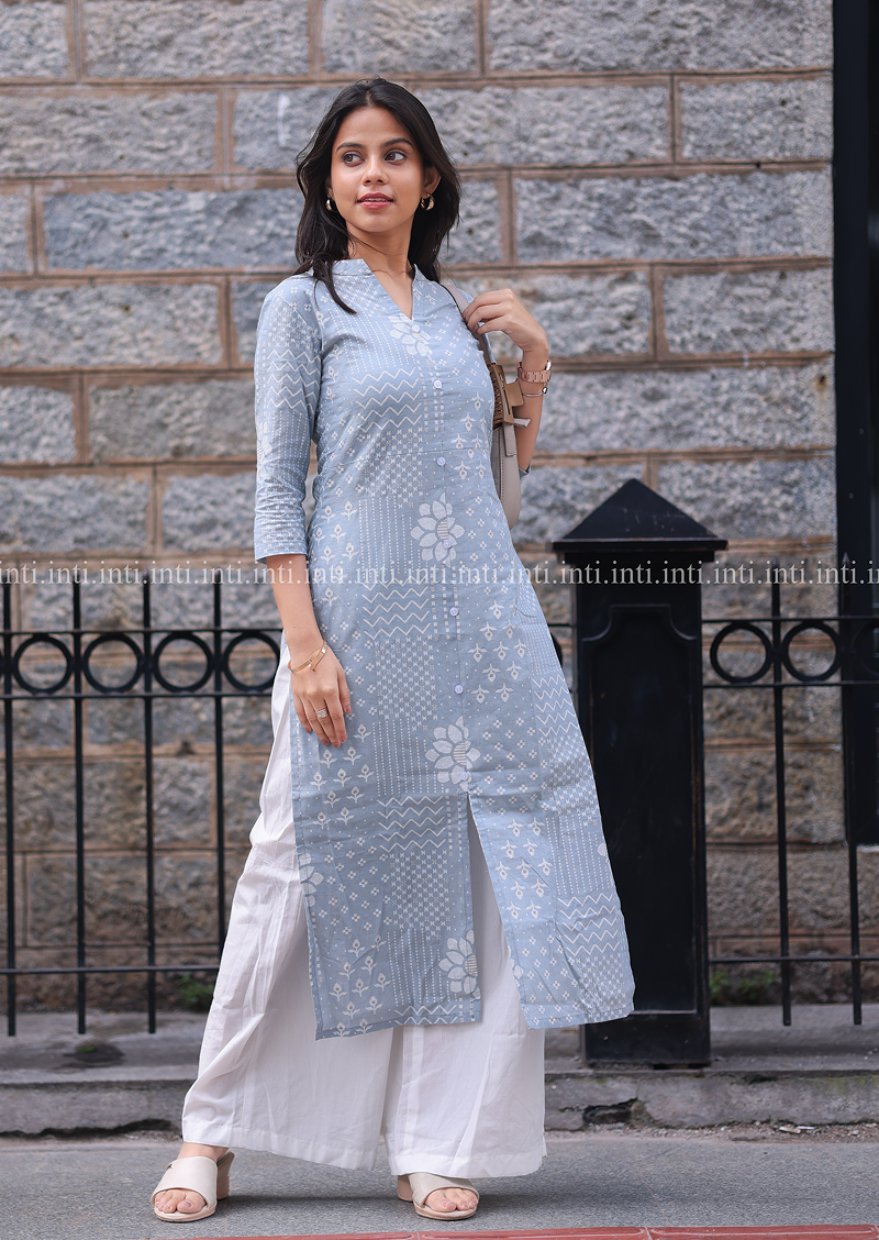 Sky Blue Charm Top and Pant Set