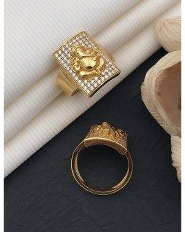Ganesha Ring Diamonds For Men