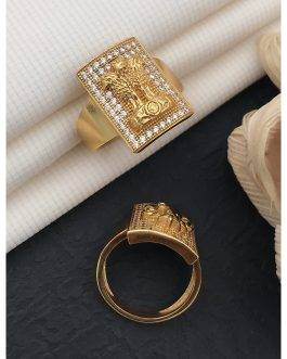 Rastramudra Ring Diamonds For Men