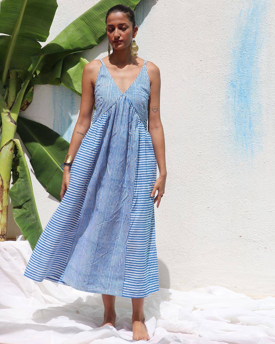 Megha Block printed Cotton Dress - WITC