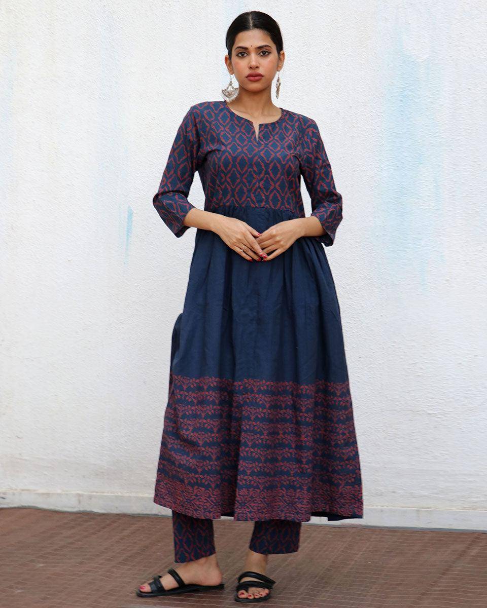 Jules Blockprinted Cotton Kurta Set - NOMAD