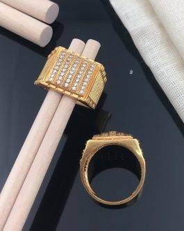 Stair Five Line Ring Diamonds For Men