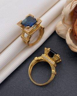 Afiltower Blue Stone Ring Diamonds For Men