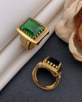 Big Budget Green Stone Ring Diamonds For Men