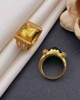 Prince Yellow Stone Ring Diamonds For Men