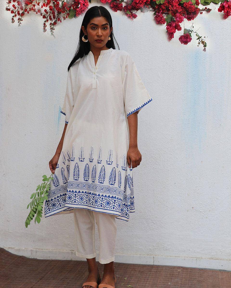 Vasara Blockprinted Cotton Kurta Set - BGVL