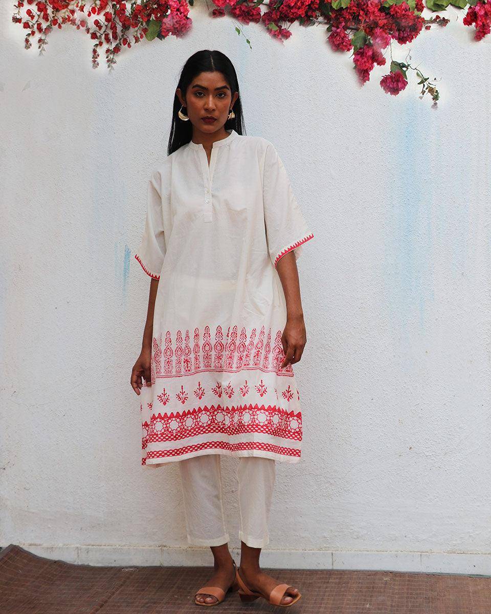 Vanalika Block printed Cotton Kurta Set - BGVL