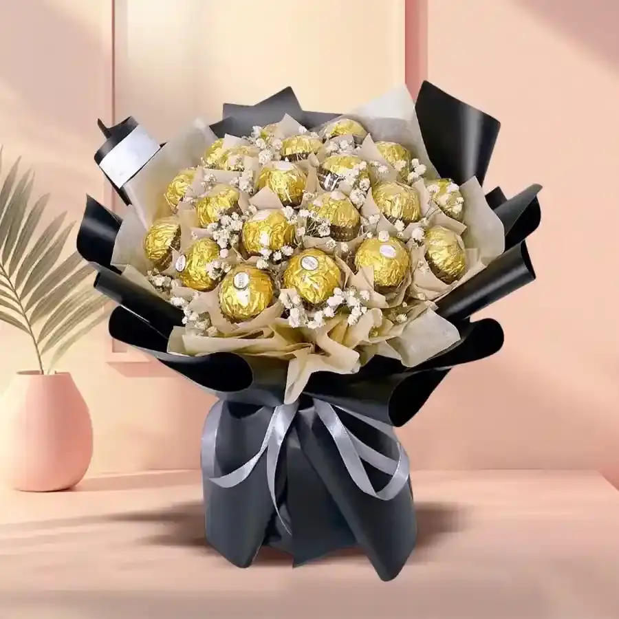 Birthday Gift of Ferrero Rocher Chocolate Bouquet