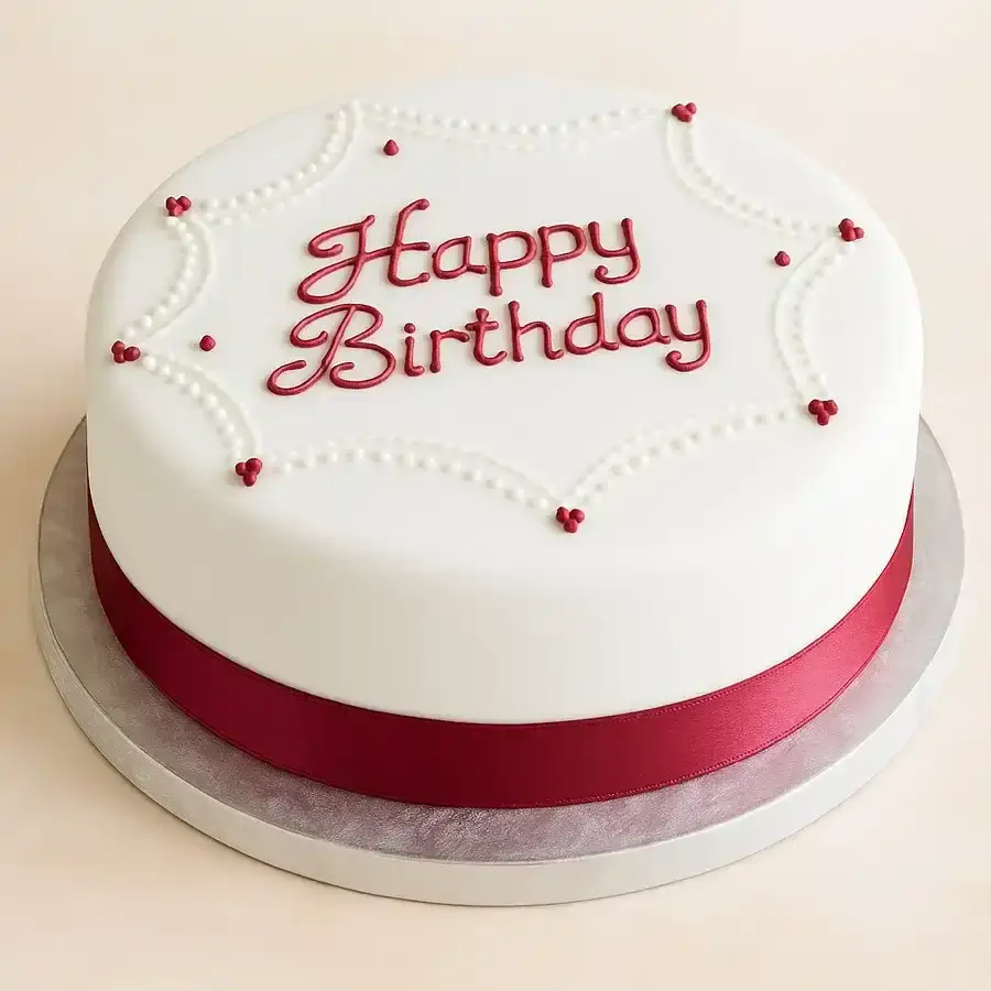 Whimsical Vanilla Birthday Delight Cake