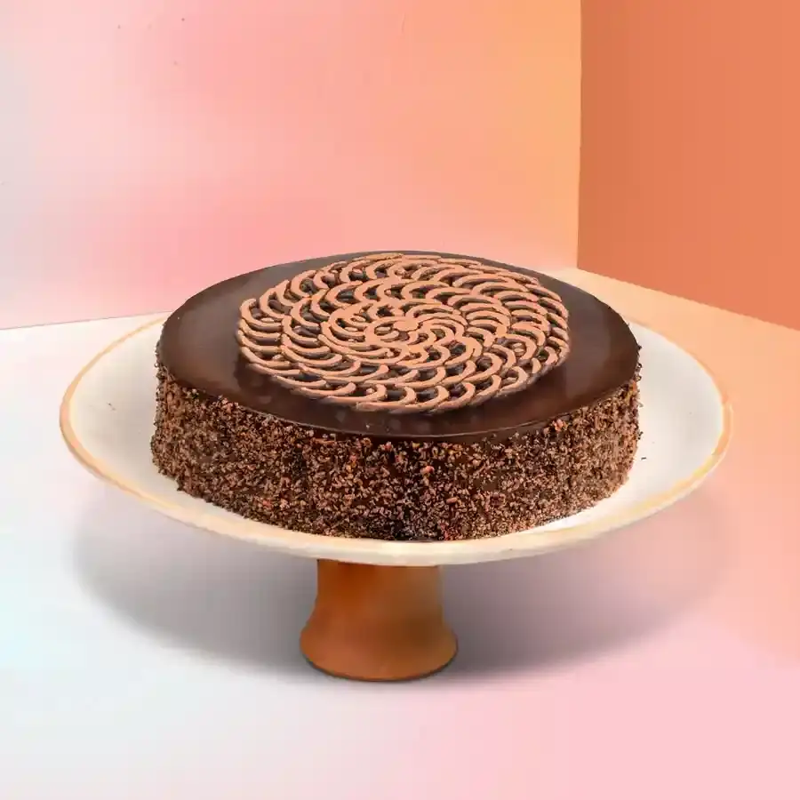 Yummy Eggless Chocolaty Truffle Cake