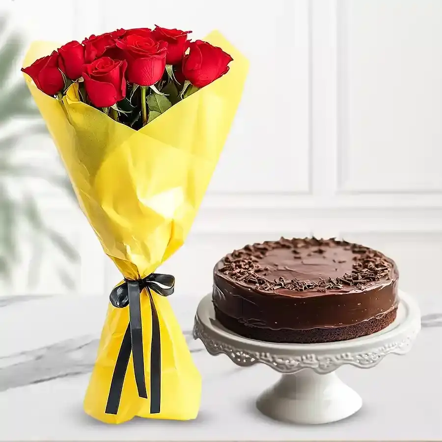 Radiant Roses and Decadent Cake