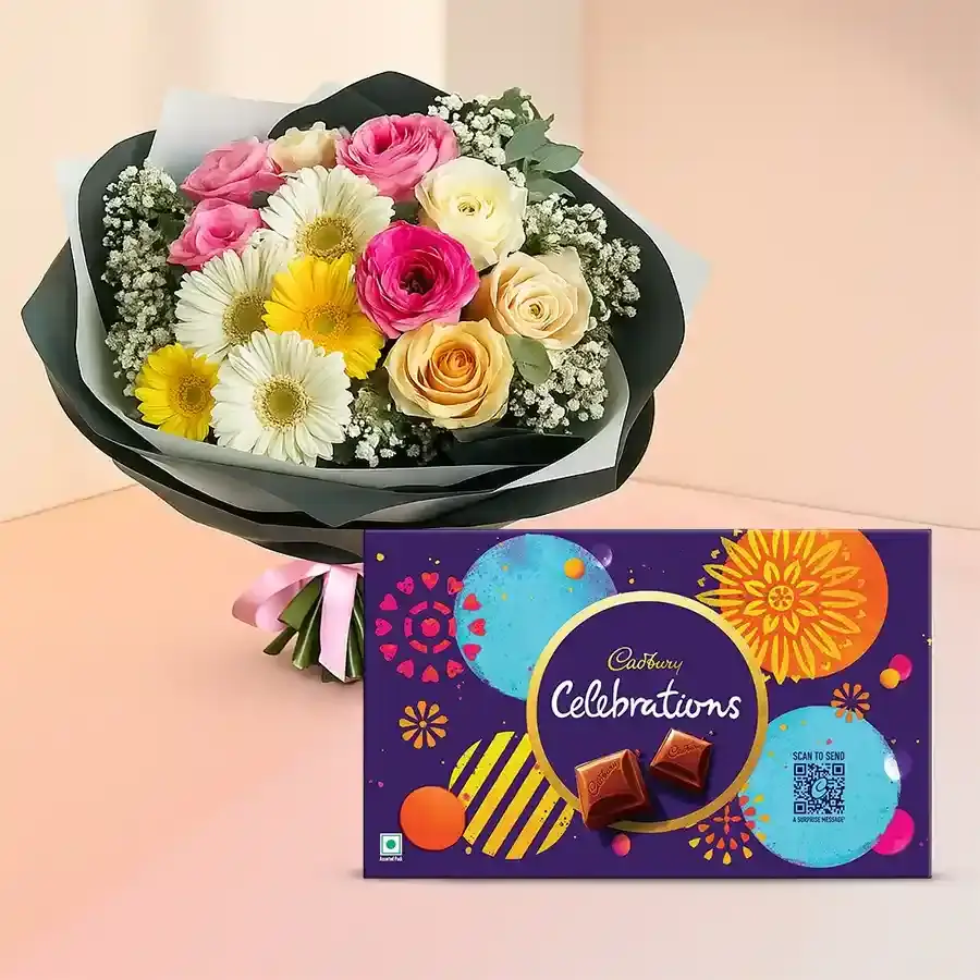 Floral Bliss Meets Chocolate Joy