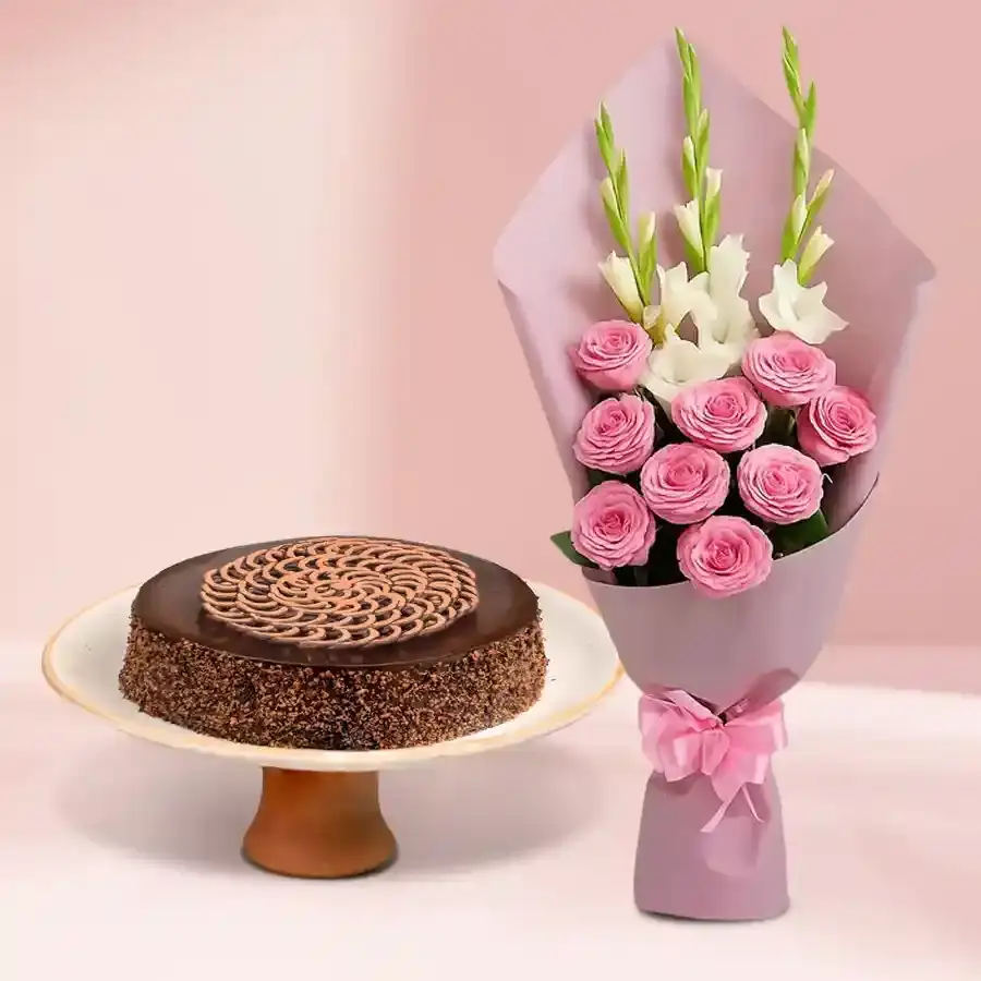 Enchanting Floral & Cake Surprise