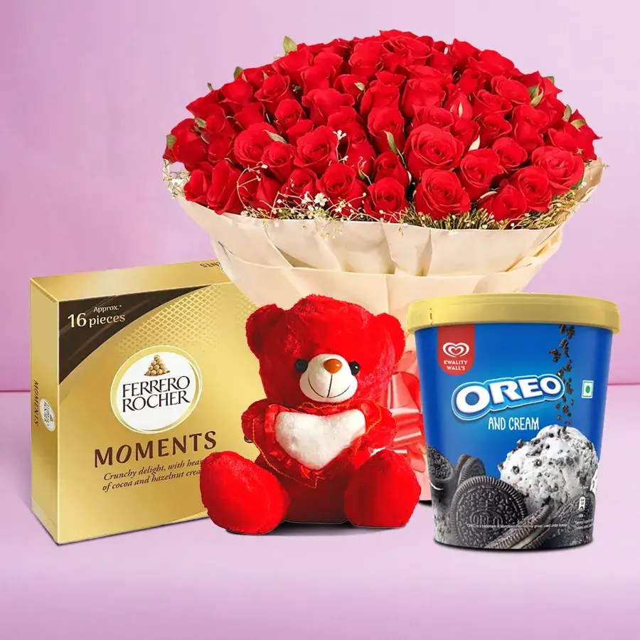 Roses, Ice Cream, Chocolate, and Cuddles