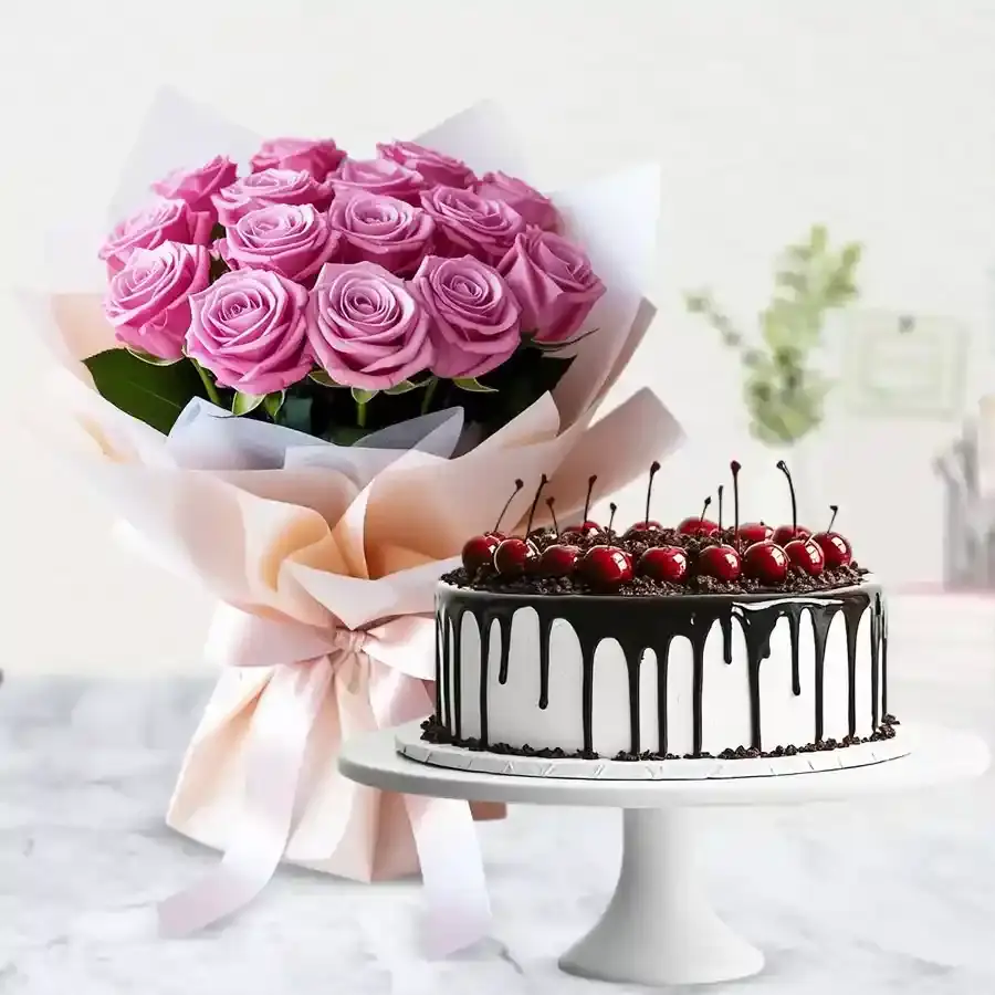 Sweet Pink Blooms & Chocolate Delight