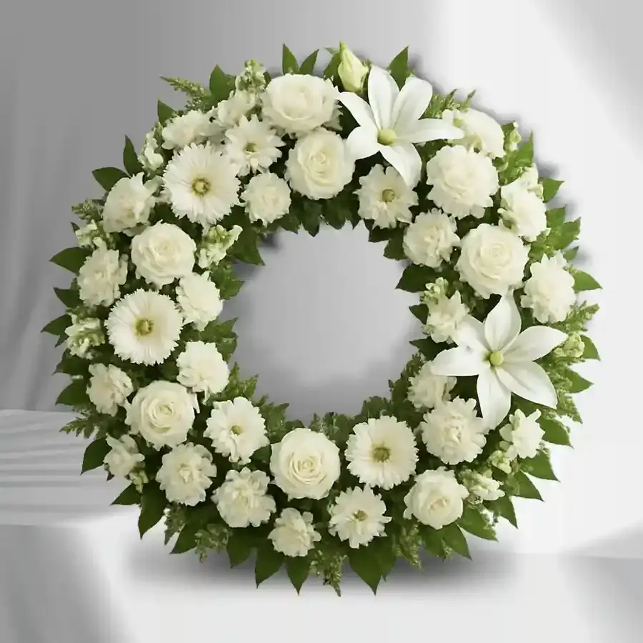 Elegant Floral Tribute Wreath