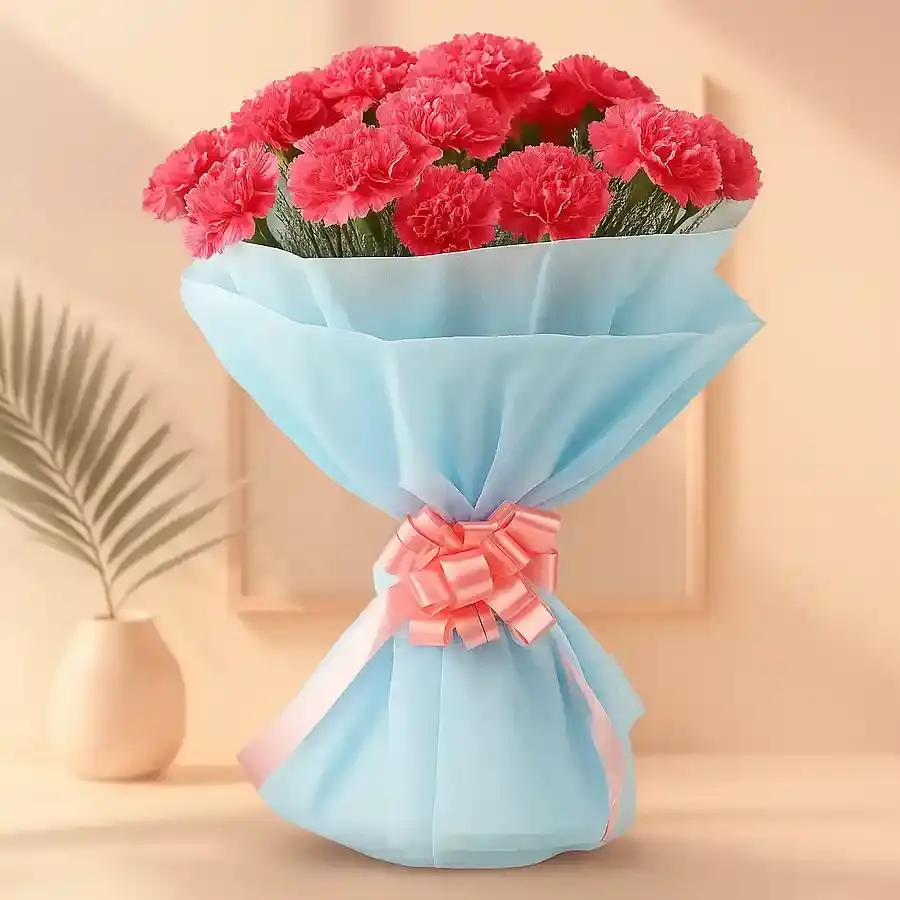 Blossoming Pink Carnation Surprise