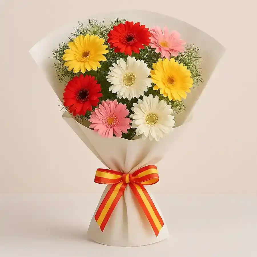 Cheerful Mixed Gerbera Delight