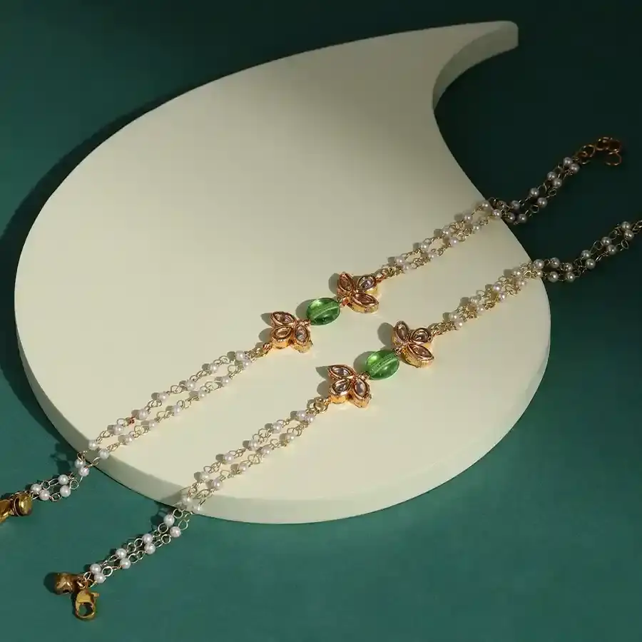 Traditional Kundan Anklets for Every Occasion