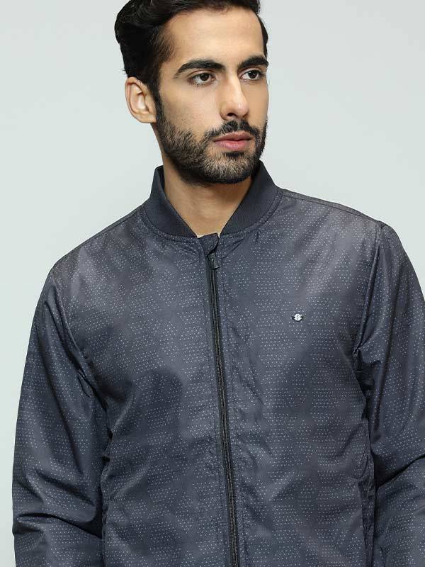Men Printed Full Sleeve Bomber Jacket