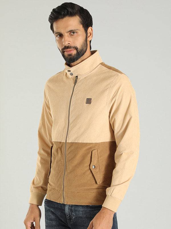 Men Solid Full Sleeve Bomber Jacket
